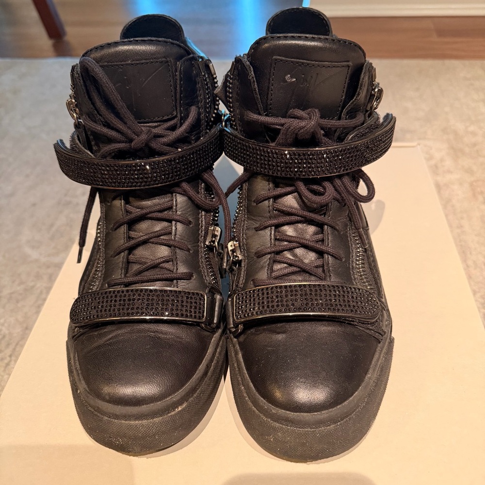 Giuseppe Zanotti Black High-Top Sneakers